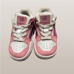 Kids Pink and White Sneakers